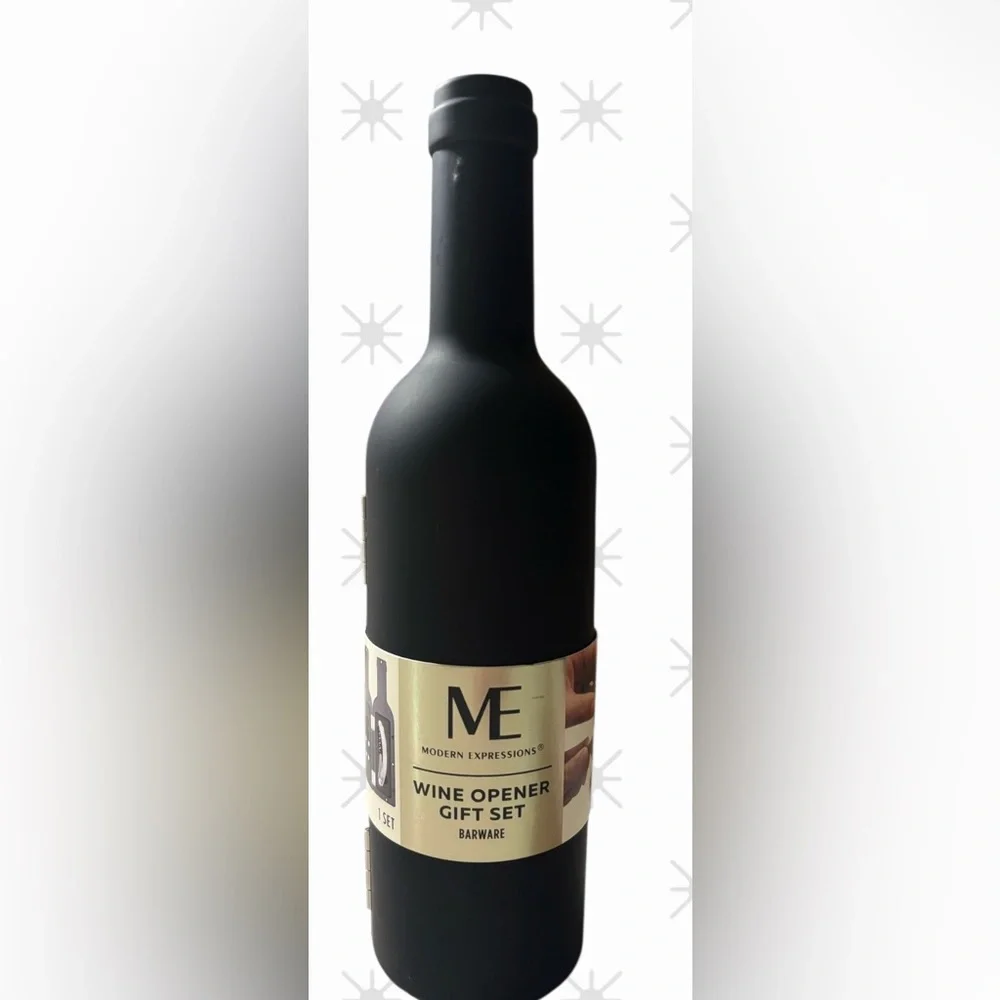 ME Modern Expressions Wine Opener Gift Set Cork Screw & Foil Cutter NEW